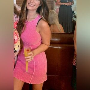 Vibrant Pink Mini Dress